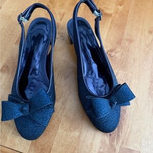 J.Renee Elegant Black Bow Heels